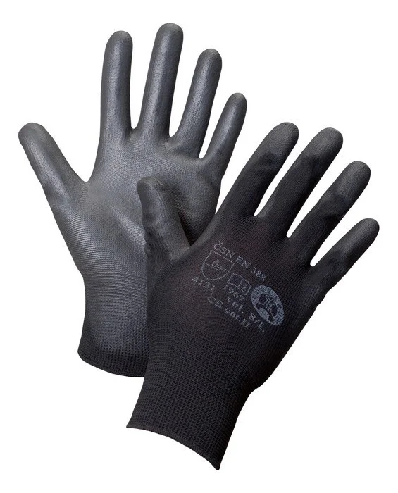 Rukavice AERO Optimal BLACK s PU vel.10 Finální Výprodej