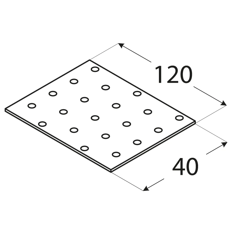 Doprava Zdarma Destička perforovaná 40x120