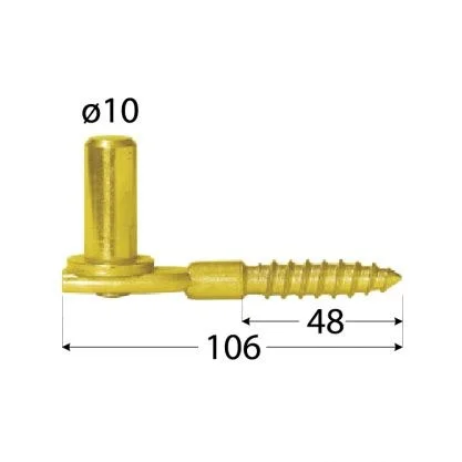 Držák čepu d 10mm/106mm Vysoce Kvalitní