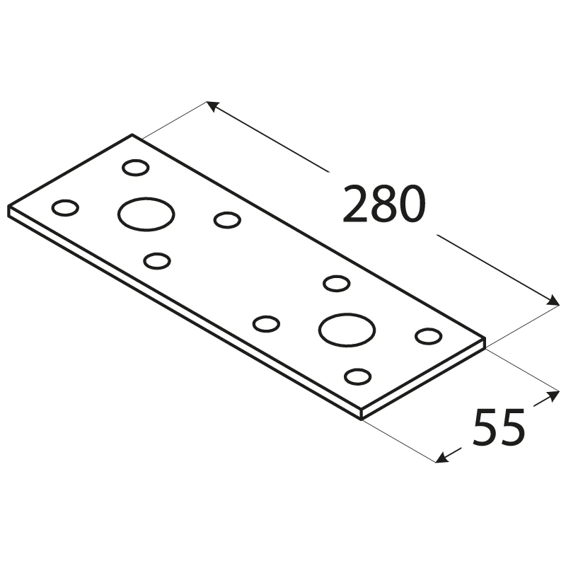 Sezónní Sleva Spojka plochá 280x 55