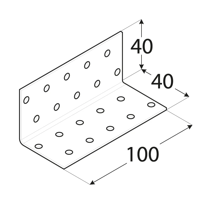 Úhelník montážní 40x 40x100mm Hit Sezóny