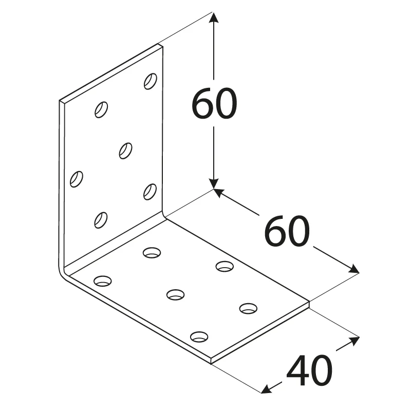 Koupit Online Úhelník montážní 60x 60x 40mm