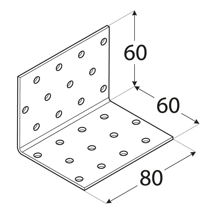 Nejlepší Cena Úhelník montážní 60x 60x 80mm
