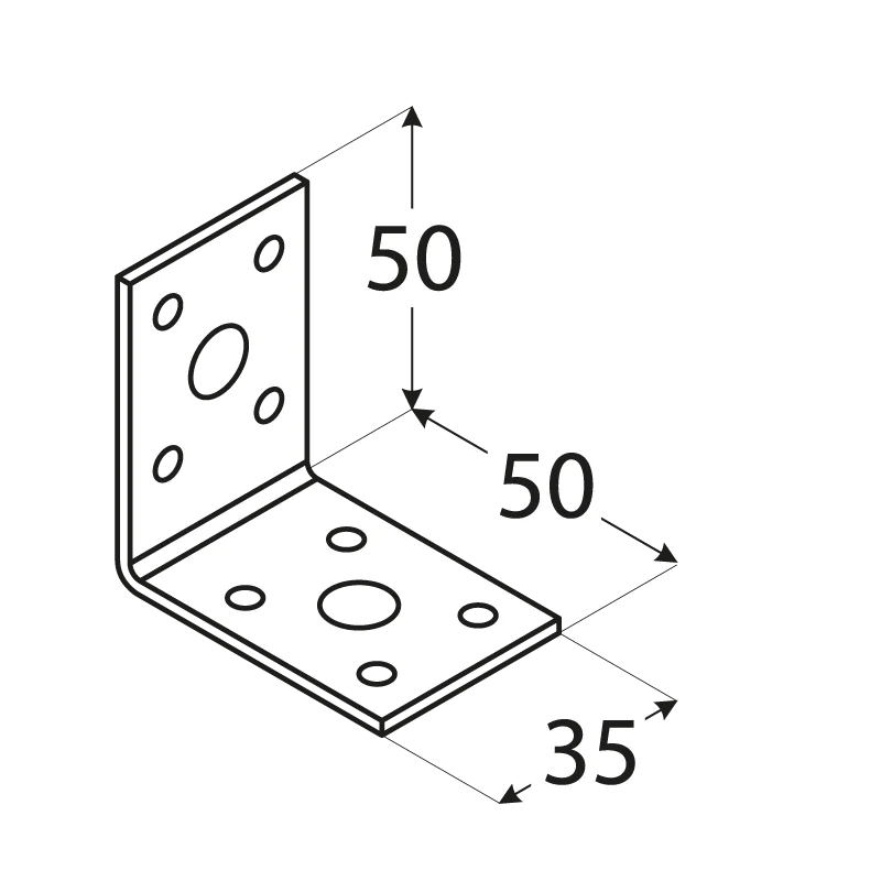 Úhelník spojovací 50x 50x 35 Must-Have