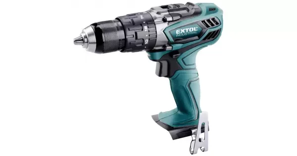 Aku vrtací šroubovák s příklepem, 18,0V Li-ion, EXTOL INDUSTRIAL 8791110T Finální Výprodej