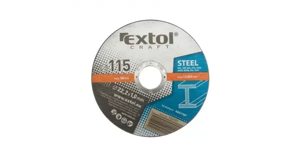 Kotouče řezné na kov 5ks 115x1,6x22,2mm EXTOL CRAFT 106910 Výhodná Nabídka