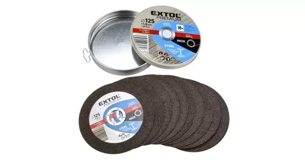 Kotouč řezný na ocel 10ks 125x1,0x22,2mm EXTOL PREMIUM 8808103 Zlevněný