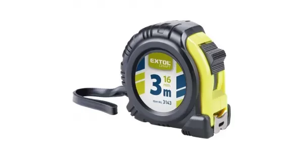 Metr svinovací 10m x 25mm pryžový obal EXTOL CRAFT 3149 Omezená Nabídka