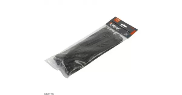 Koupit Online Stahovací pásky černé 100x2,5mm 100ks EXTOL PREMIUM 8856152