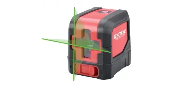 Křížový zelený liniový samonivelační laser Extol Premium 8823306 Časově Omezené