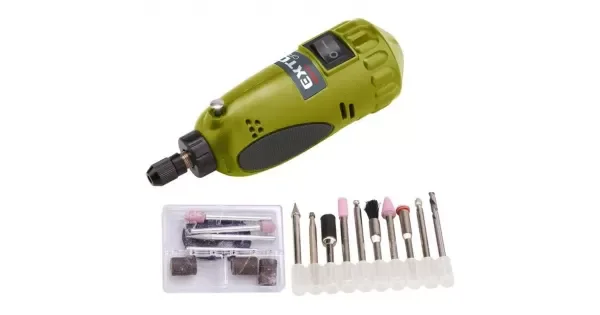 Víkendová Akce Mini vrtačka / bruska s transformátorem v kufříku EXTOL CRAFT 404121