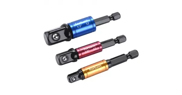 Rychlé Dodání Adaptéry do vrtačky 1/4"-3/8"-1/2" FORTUM 4742203