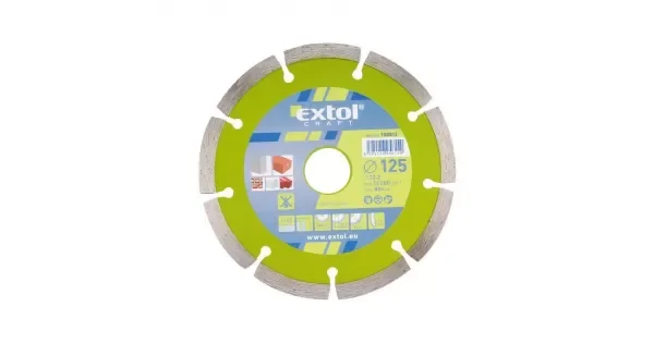 Dia kotouč řezný segmentový 180x22,2mm EXTOL CRAFT 108814 Jen Po Omezenou Doba