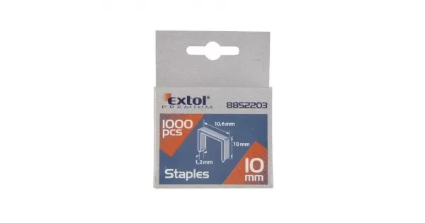 Nejlepší Volba Spony do sponkovací pistole 14mm 11,3x0,52x0,70mm EXTOL PREMIUM 8852505