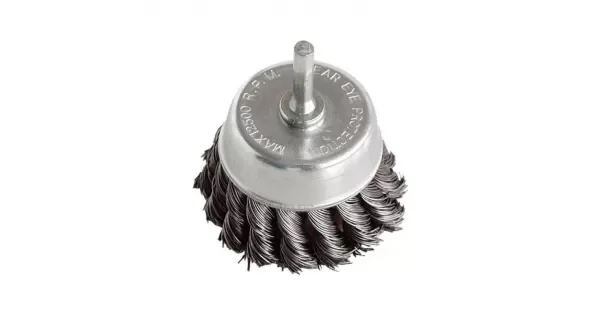 Kartáč hrnkový copánkový 75mm vlnitý drát S 0,5mm stopka 6mm EXTOL CRAFT 17040 Akce