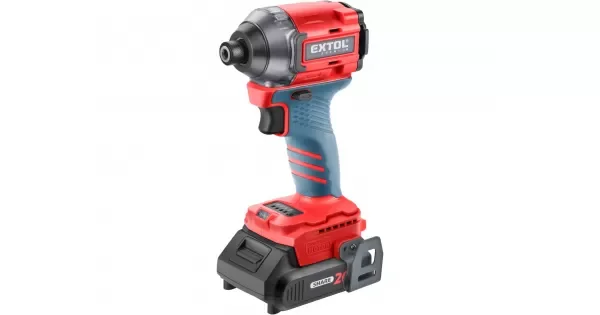Aku rázový utahovák 1/4" 20V/2,0 Ah SHARE20V BRUSHLESS Extol Premium 8891814 Hit Sezóny