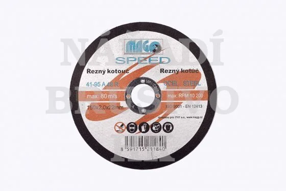 Řezný kotouč 150x2,0x22,23 A46R MAGG SPEED na ocel Koupit Online