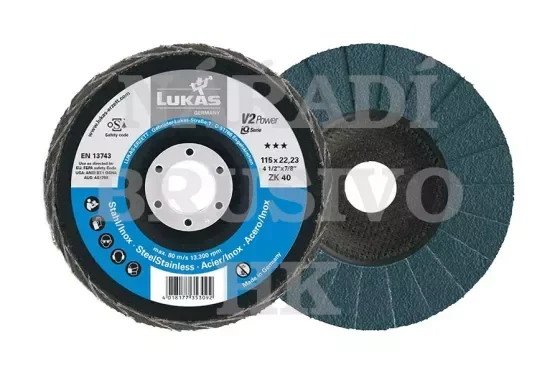 Lamelový kotouč 115x22,23 P 60 V2 POWER OCEL talířový na ocel Horká Nabídka