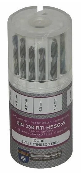 Výprodej Sada vrtáků HSSCO na nerez 1,5-6,5mm 13ks
