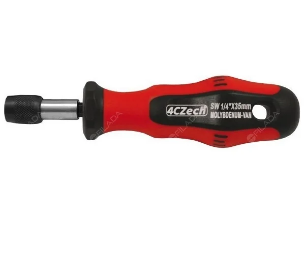 4CZech rukojeť s mechanickým držákem pro 1/4'' bity s pojistkou Akční Nabídka