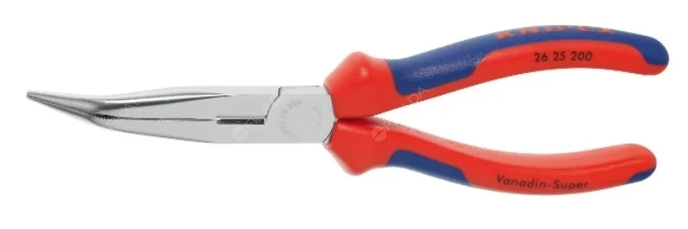 KNIPEX kleště ploché oblé 2K chrom zahnuté Sezónní Sleva