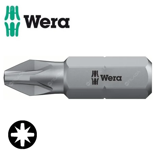 Ověřený WERA bit 1/4'' Pozidriv PZ1/25mm