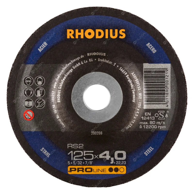 Pouze Dnes RHODIUS brusný kotouč RS2 125x4,0x22 PROline na ocel