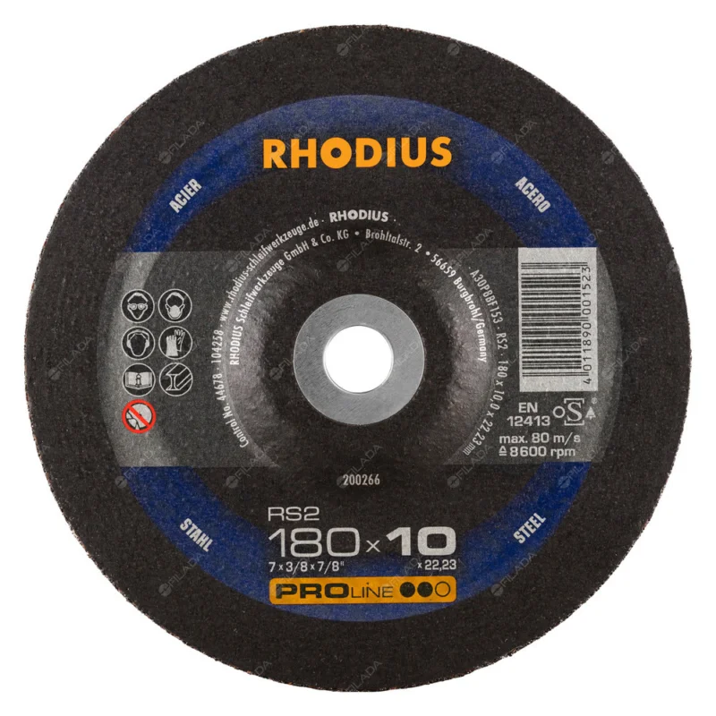 Nejlepší Cena RHODIUS brusný kotouč RS2 180x10,0x22 PROline na ocel