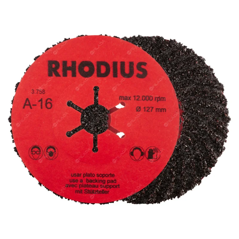 Cenově Výhodný RHODIUS fíbrový disk SFA 125x22,23 PROline na ocel