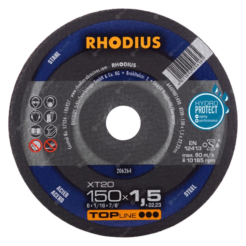 RHODIUS řezný kotouč XT20 150x1,5x22 TOPline na ocel Nejlepší Cena