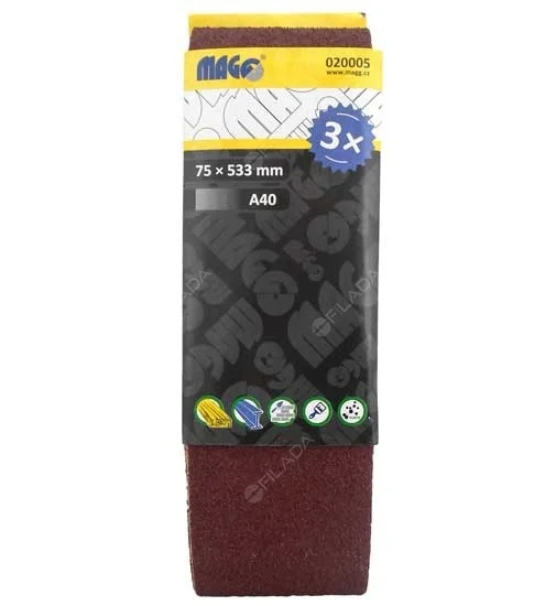 Brusný pás 75x533mm NK 3ks Doprava Zdarma