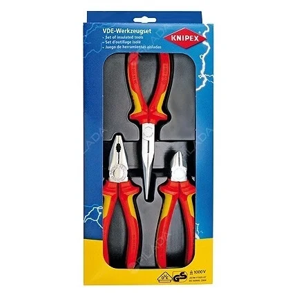 KNIPEX sada kleští VDE chrom 3ks Nejlepší Cena