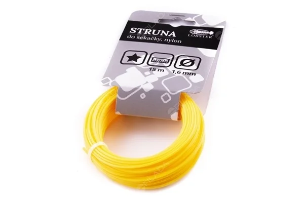 Žací struna - profil HVĚZDA 1,6mm/15m Sleva