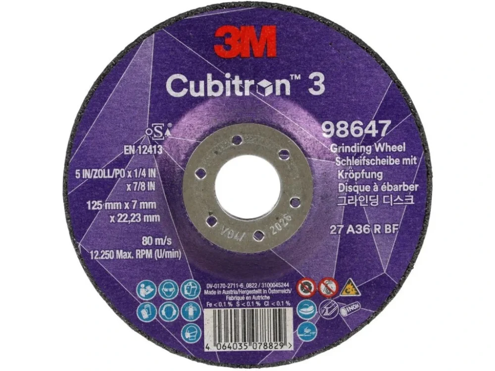 Brusný kotouč 125x7,0 mm CUBITRON III Přímo Od Výrobce
