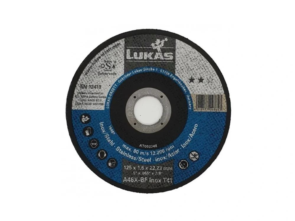 Řezný kotouč LUKAS 125x1,6 mm A46X-BF INOX Vrácení Zdarma