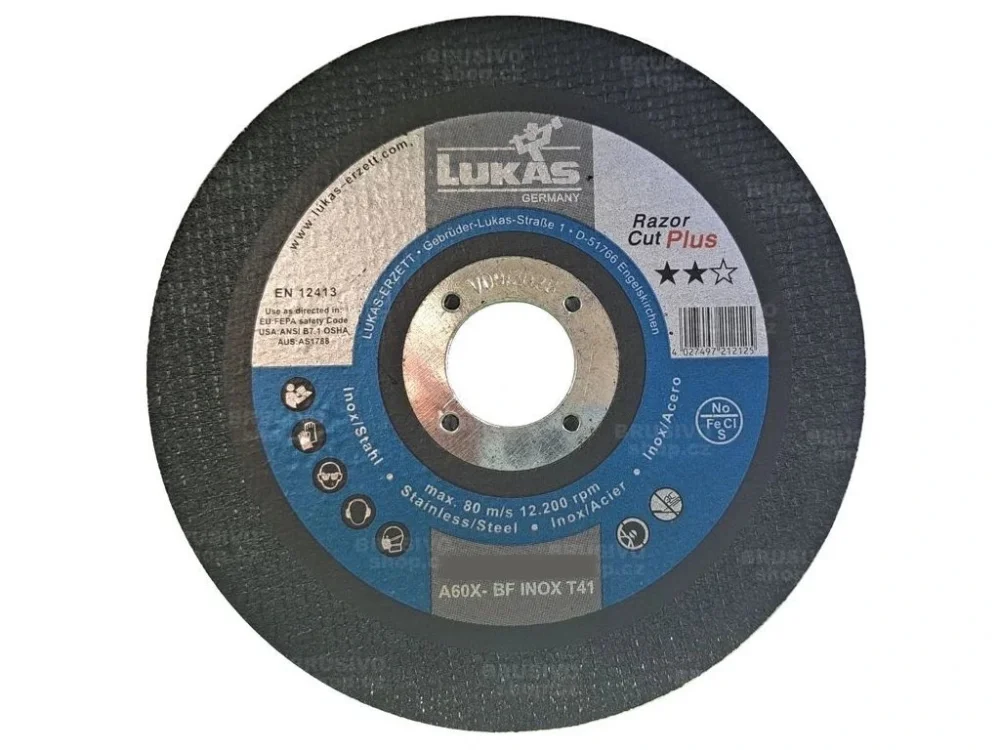 Řezný kotouč LUKAS 150x1,2 mm A60X-BF INOX RAZOR CUT PLUS Aktuální