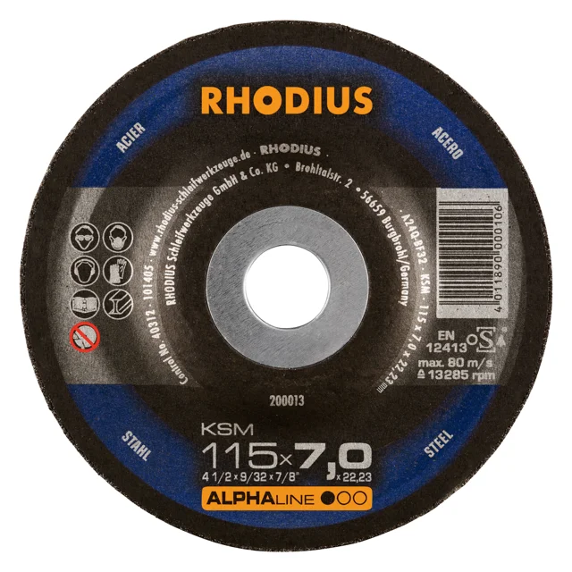 Speciální Cena Rhodius KSM 115x7,0x22,23 Brusný kotouč Bal. 25