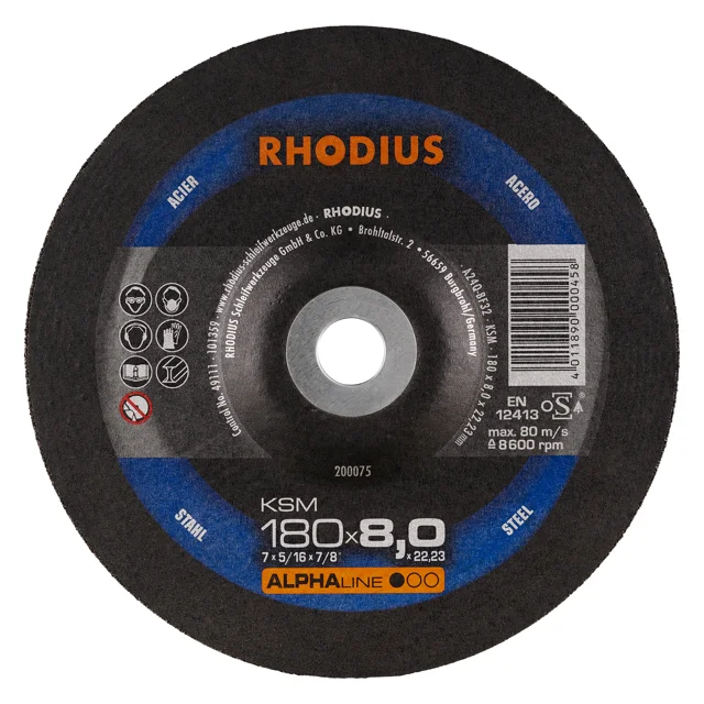 Rhodius KSM 180x8,0x22,23 Brusný kotouč Bal. 10 Cenová Bomba