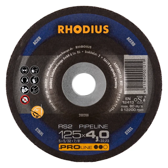 Rhodius RS2 125x4,0x22,23 Brusný kotouč Bal. 25 Víkendová Akce