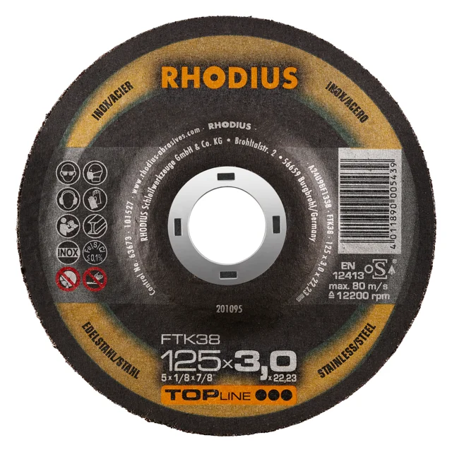 Rhodius FTK38 125x3,0x22,23 Řezný kotouč Bal. 25 Koupit Online