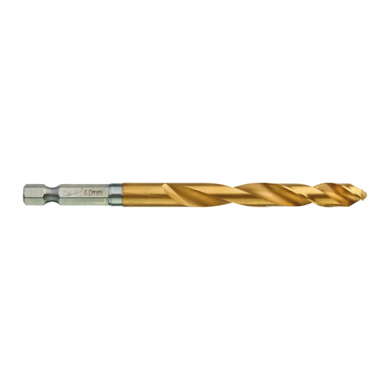 Milwaukee Vrták RedHex HSS-G Ti průměr8mm - 5ks Vysoce Kvalitní