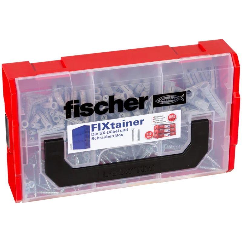 Fischer FixTainer - Hmoždinky SX včetně vrutů Novinka