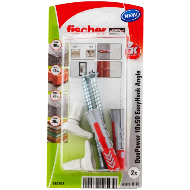 Fischer EasyHook skoba + DuoPower 10x50 Finální Výprodej