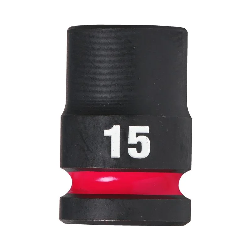 Milwaukee Průmyslové hlavice Shockwave 1/2" HEX 15mm krátké Doprava Zdarma