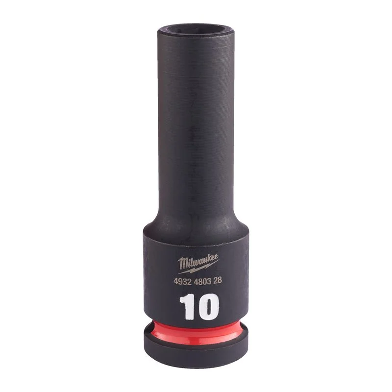 Rychlé Dodání Milwaukee Průmyslové hlavice Shockwave 1/2" HEX 10mm prodloužené