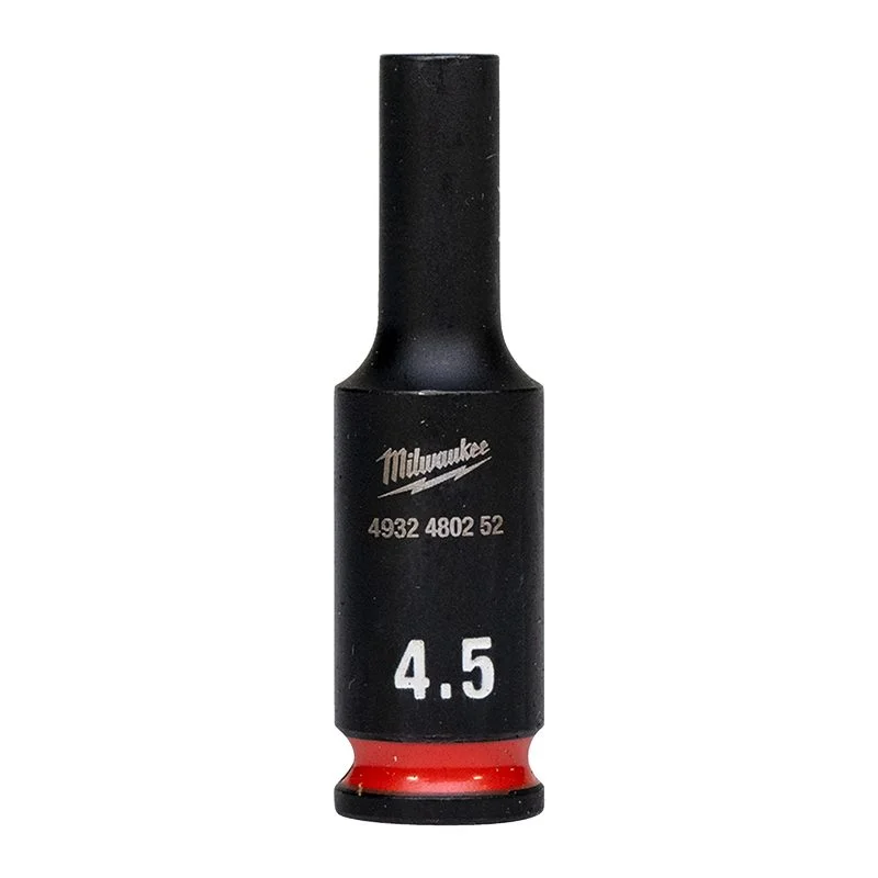 Milwaukee Průmyslové hlavice Shockwave 1/4" HEX 4,5mm dlouhé Akce