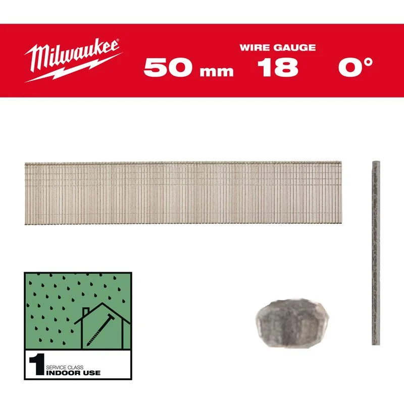 Milwaukee Brad Hřebíky 18G 50mm RC G SC1-5kpc Nízká Cena