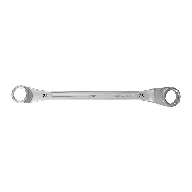 Milwaukee Vyhnutý oboustr. očkový klíč 75° 24x26mm Autentický