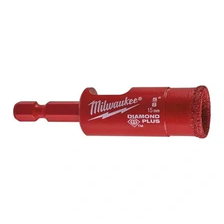 Značkový Milwaukee Diamond PLUS vrtáky pro suché/ mokré vrtání 15 MM