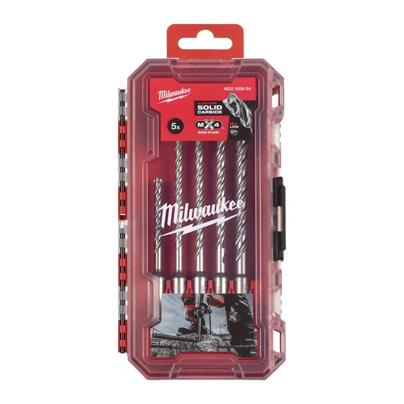 Milwaukee 5ks sada vrtáků SDS-plus MX4 Akční Cena